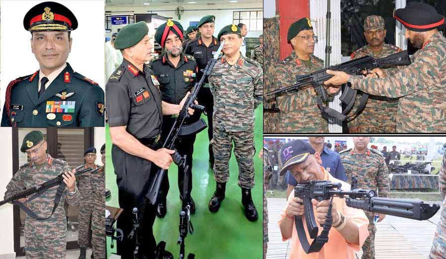 मेजर जनरल सुधीर शर्मा के मार्गदर्शन में बनाई गई एके 203 असॉल्ट राइफलें सीमा पर भारतीय सेना के जवानों तक पहुंचीं मेजर जनरल सुधीर शर्मा के मार्गदर्शन में बनाई गई एके 203 असॉल्ट राइफलें सीमा पर भारतीय सेना के जवानों तक पहुंचीं