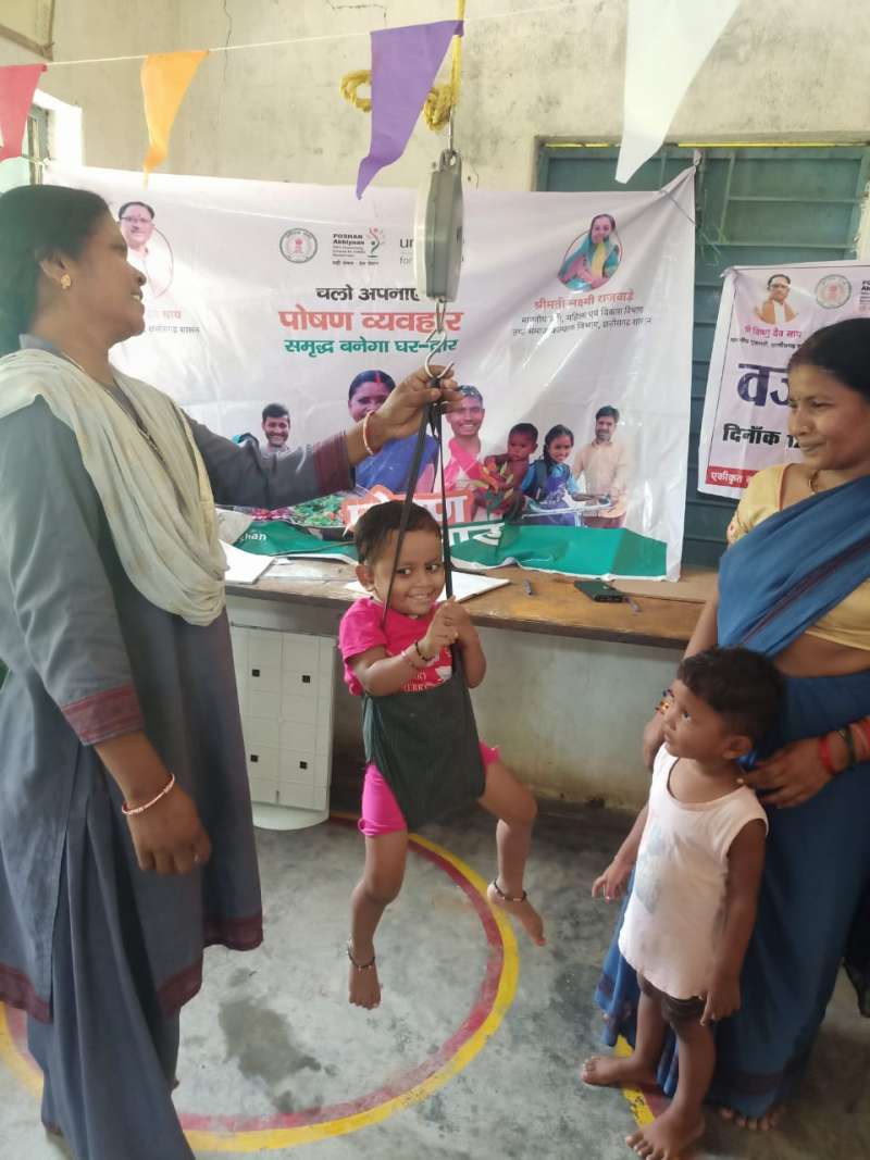 राष्ट्रीय पोषण माह अभियान अंतर्गत आंगनबाड़ी केंद्रों में कराई जा रही विभिन्न गतिविधियां, जशपुर जिला पहले पायदान पर