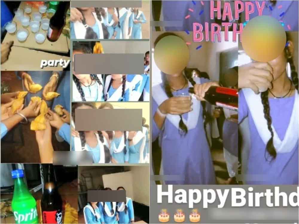 छत्तीसगढ़-बिलासपुर के सरकारी स्कूल में बीयर पीती दिखीं छात्राएं, जन्मदिन पर दोस्तों ने दी थी पार्टी