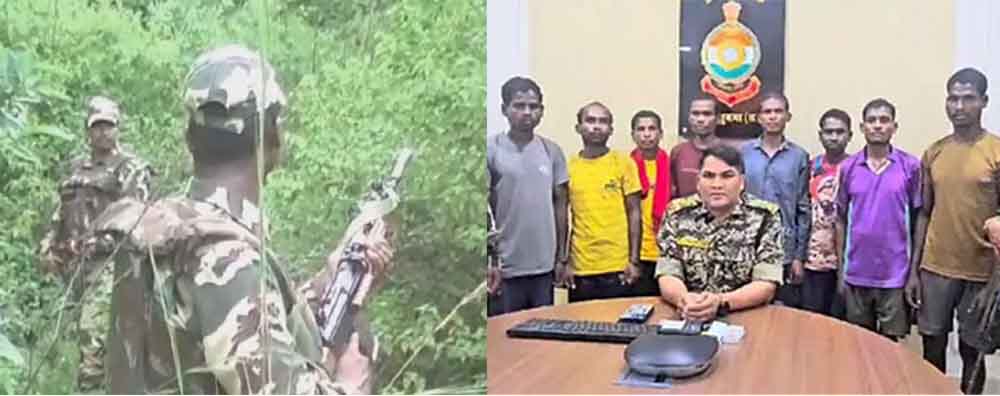 छत्तीसगढ़-सुकमा में एक लाख के इनामी नक्सली सहित आठ नक्सली गिरफ्तार, भारी मात्रा में हथियार बरामद छत्तीसगढ़-सुकमा में एक लाख के इनामी नक्सली सहित आठ नक्सली गिरफ्तार, भारी मात्रा में हथियार बरामद