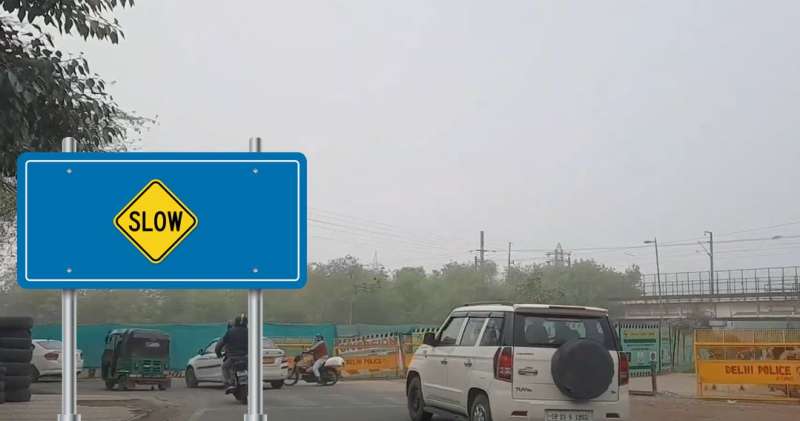 लुटियंस जोन में 119 सड़कों पर नए नीले-साइनेज, हरे से 58% अधिक प्रभावी