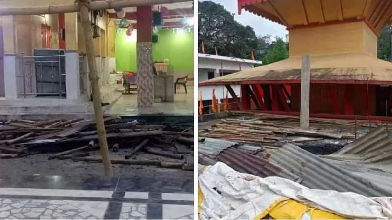 मणिपुर में उपद्रवियों का ‘तांडव’; दुर्गा और शिव मंदिर में लगाई आग मणिपुर में उपद्रवियों का ‘तांडव’; दुर्गा और शिव मंदिर में लगाई आग