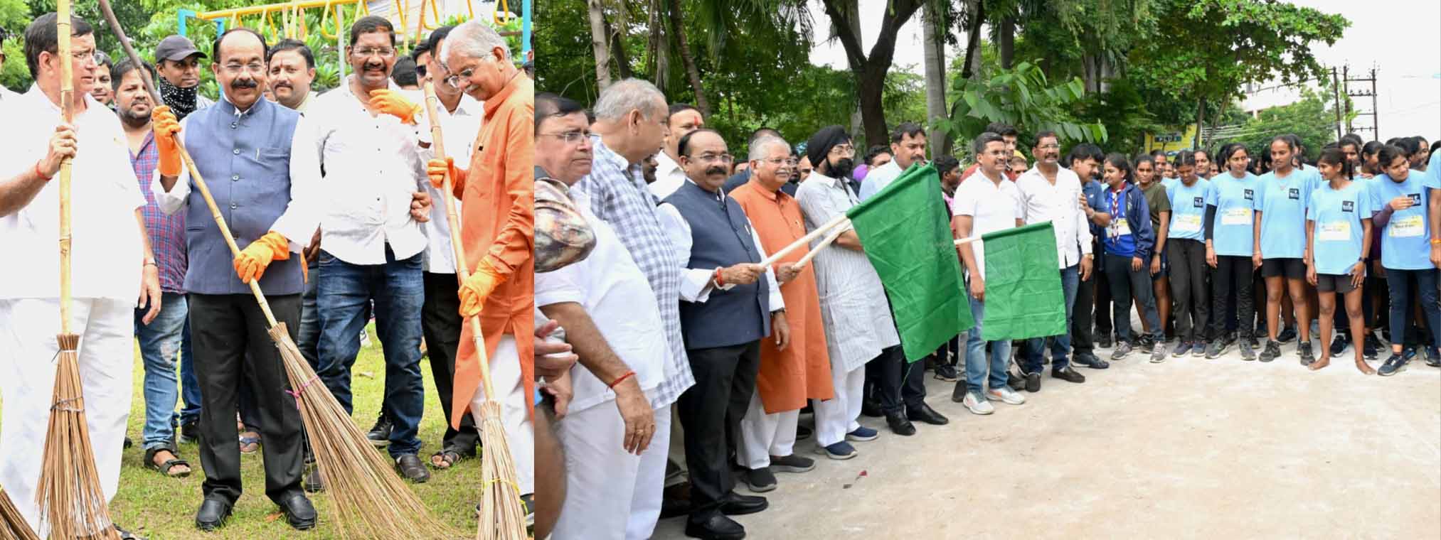 उप मुख्यमंत्री अरुण साव ने स्वच्छता मैराथन को दिखाई हरी झंडी उप मुख्यमंत्री अरुण साव ने स्वच्छता मैराथन को दिखाई हरी झंडी