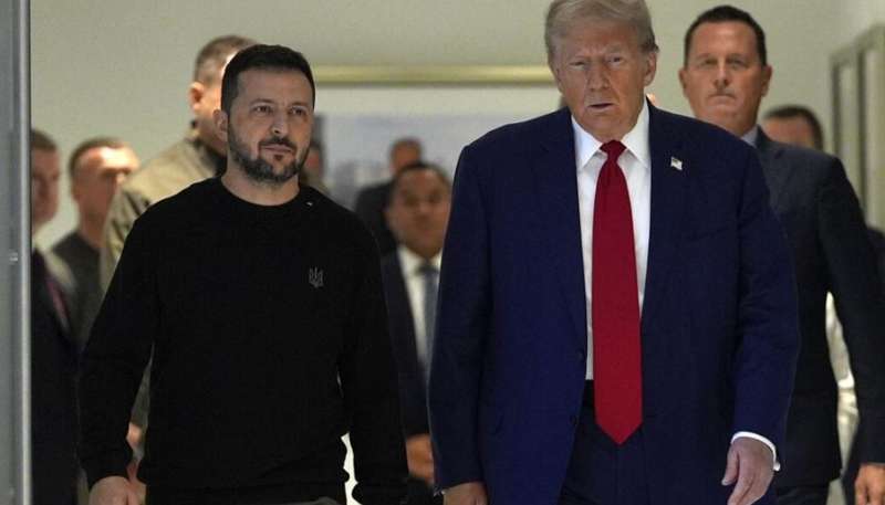 यूक्रेन के राष्ट्रपति वलोडिमिर जेलेंस्की ने डोनाल्ड ट्रंप से की मुलाकात 