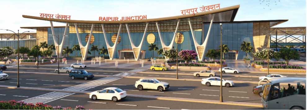 रायपुर- दुर्ग स्टेशनों का पुनर्विकास और अमृत भारत स्टेशन योजना के तहत रेलवे स्टेशन का हो रहा कायाकल्प रायपुर- दुर्ग स्टेशनों का पुनर्विकास और अमृत भारत स्टेशन योजना के तहत रेलवे स्टेशन का हो रहा कायाकल्प