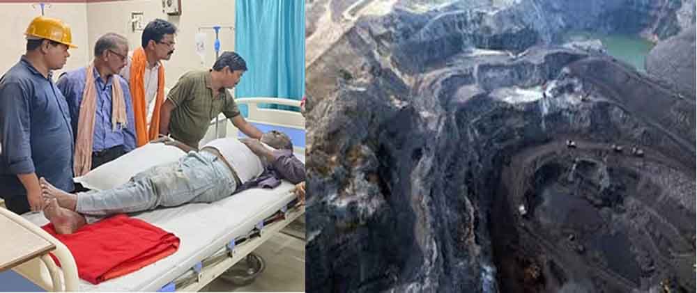 छत्तीसगढ़-कोरबा की गेवरा खदान में 80 फीट नीचे खाई में गिरा डंपर, कांच तोड़कर चालक को निकाला