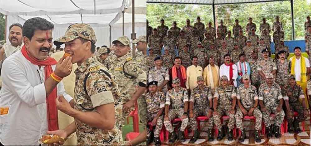 छत्तीसगढ़-दंतेवाड़ा में जांबाज जवानों से रूबरू हुए उपमुख्यमंत्री, माओवादियों से लोहा लेने पर बढ़ाया हौसला