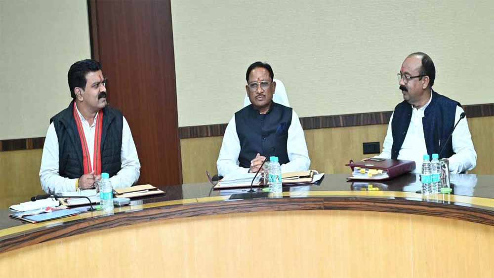 मुख्यमंत्री विष्णु देव साय की अध्यक्षता में हुई कैबिनेट बैठक, राजनीतिक प्रकरणों के 54 मामले होंगे निरस्त मुख्यमंत्री विष्णु देव साय की अध्यक्षता में हुई कैबिनेट बैठक, राजनीतिक प्रकरणों के 54 मामले होंगे निरस्त