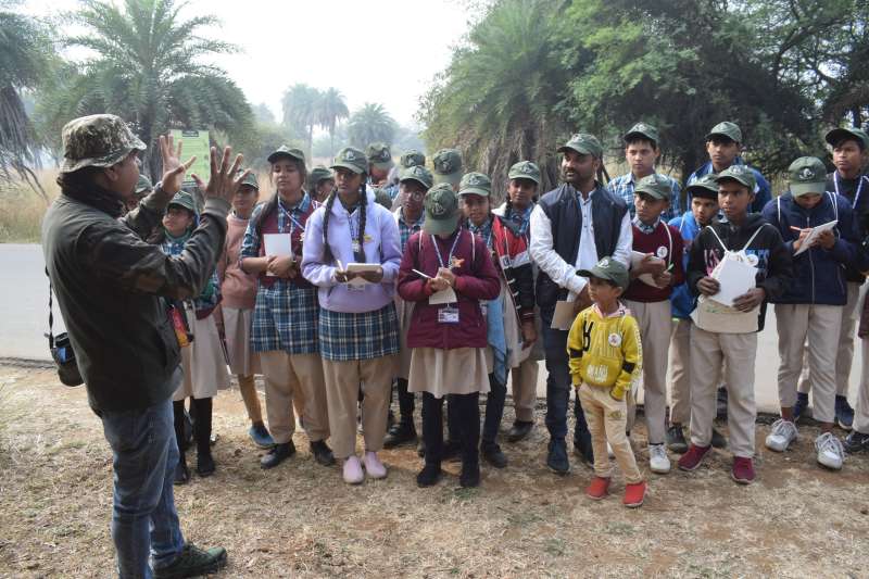 शासकीय उच्चतर माध्यमिक विद्यालय सीएम राइज स्कूल गोविंदपुरा के 55 छात्र-छात्राओं ने नेचर कैम्प में भाग लिया
