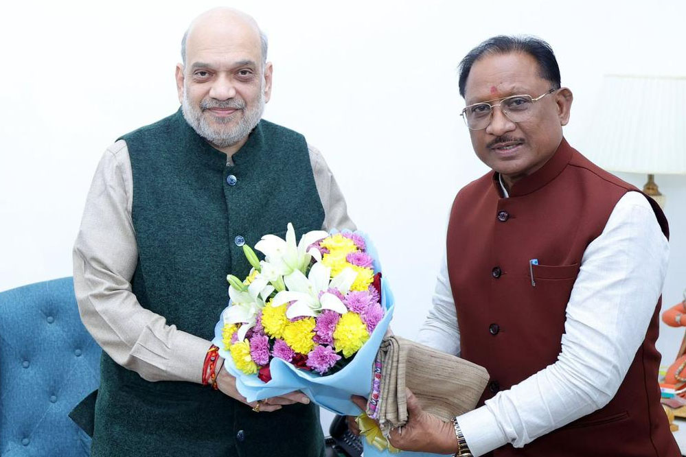 मुख्यमंत्री विष्णुदेव साय ने केंद्रीय गृह मंत्री श्री अमित शाह से की  सौजन्य मुलाकात