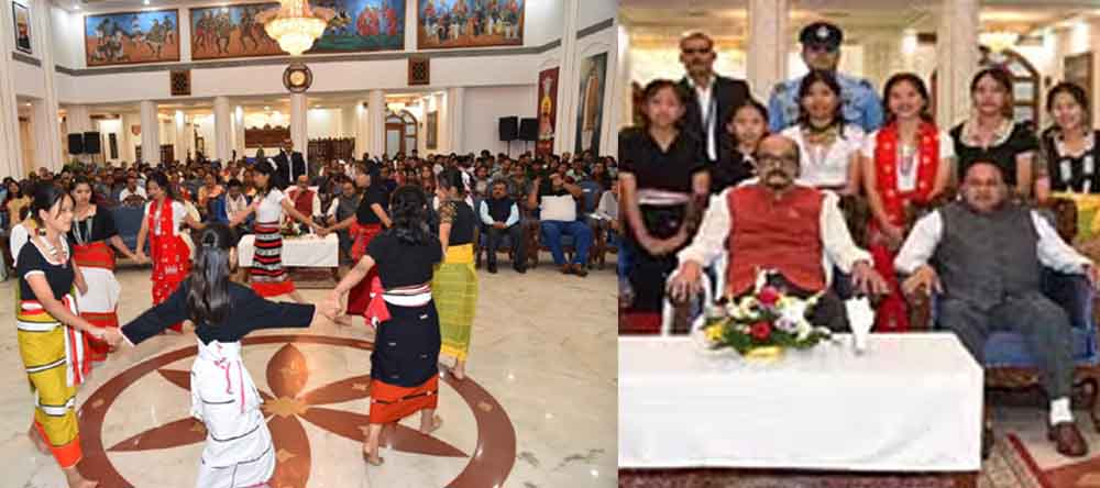 छत्तीसगढ़-राजभवन में राज्यपाल से मिलीं पूर्वोत्तर राज्यों से पढ़ने आईं छात्राएं, दी सांस्कृतिक प्रस्तुतियां
