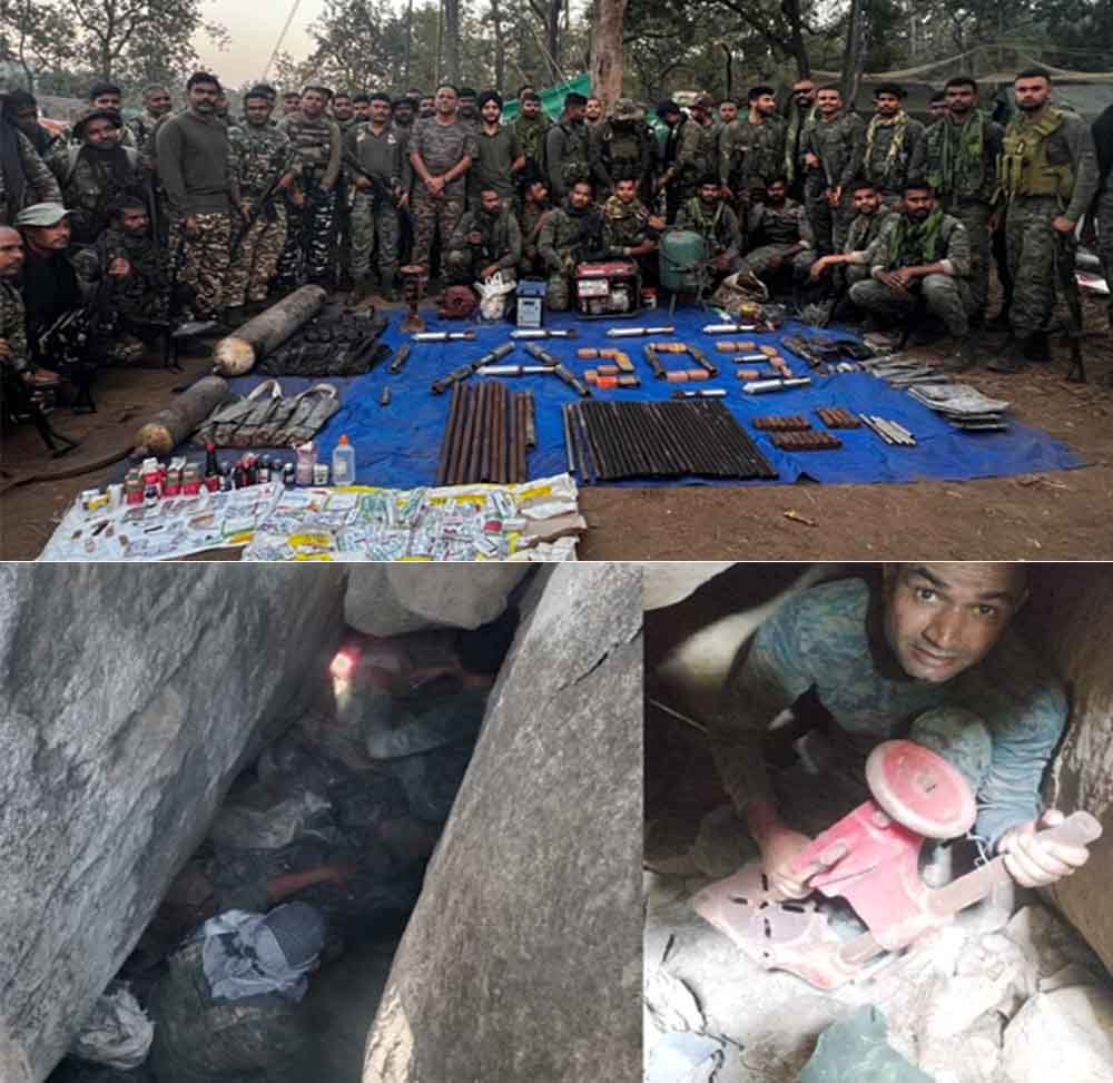 छत्तीसगढ़-सुकमा के जंगल में भारी विस्फोटक और नक्सल सामग्री बरामद, जवानों को मिला नक्सलियों का डंप छत्तीसगढ़-सुकमा के जंगल में भारी विस्फोटक और नक्सल सामग्री बरामद, जवानों को मिला नक्सलियों का डंप