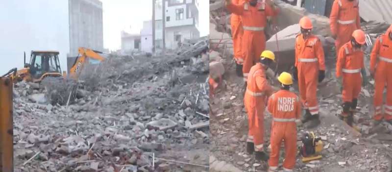 दिल्ली के बुराड़ी में निर्माणाधीन इमारत गिरने से 2 की मौत, 12 को सुरक्षित निकाला