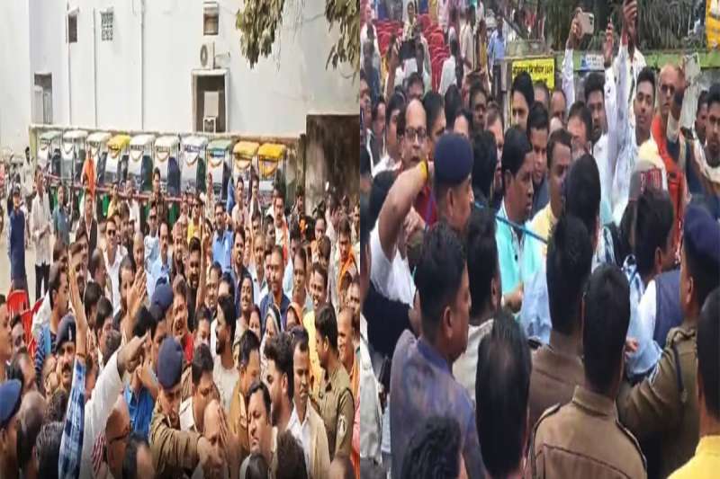 भाटापारा में भाजपा और कांग्रेस कार्यकर्ताओं के बीच जमकर मारपीट, हुआ जमकर हंगामा