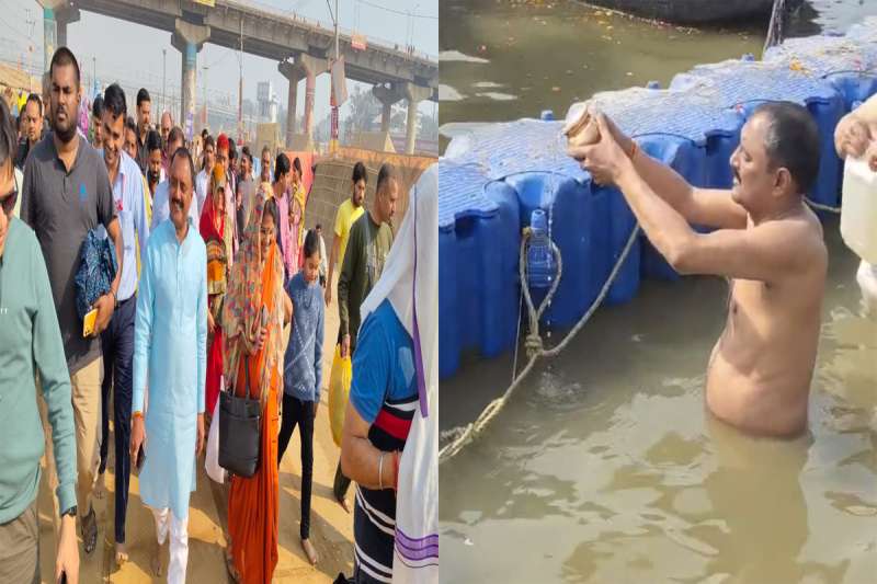 बिना वीआईपी प्रोटोकॉल के मप्र सरकार के मंत्री राकेश शुक्ला ने सपरिवार लगाई महाकुंभ में डुबकी….. बिना वीआईपी प्रोटोकॉल के मप्र सरकार के मंत्री राकेश शुक्ला ने सपरिवार लगाई महाकुंभ में डुबकी…..