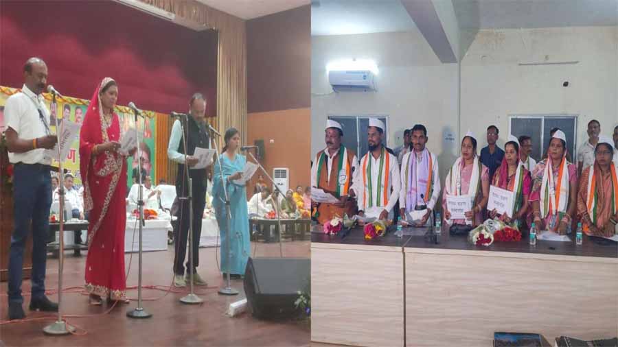 बलौदाबाजार नगर में भारी गहमा-गहमी के बाद भाजपा और कांग्रेस ने अलग-अलग स्थानों पर ली शपथ बलौदाबाजार नगर में भारी गहमा-गहमी के बाद भाजपा और कांग्रेस ने अलग-अलग स्थानों पर ली शपथ