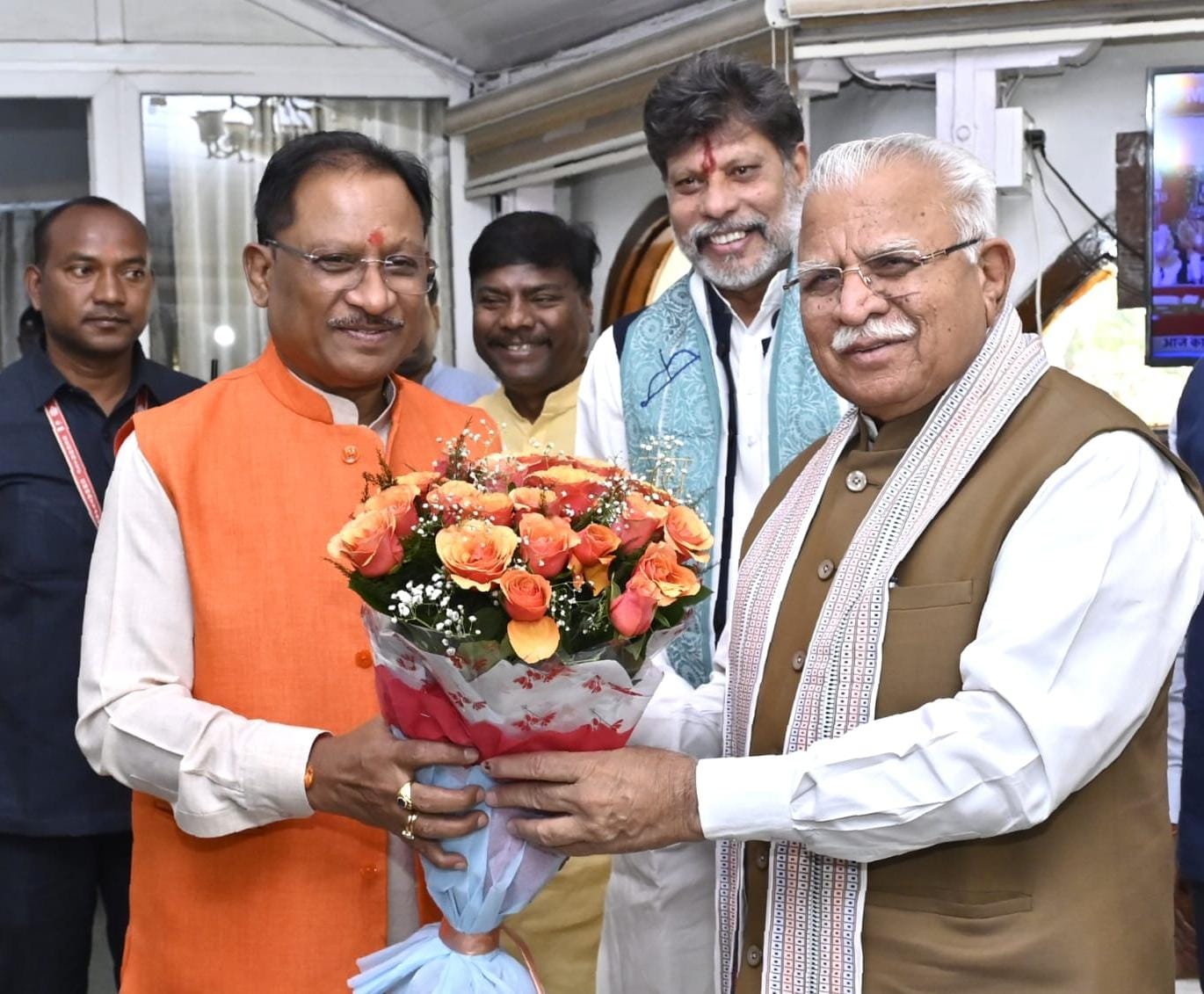 CG News: मुख्यमंत्री विष्णु देव साय से केन्द्रीय आवास और शहरी विकास मंत्री मनोहर लाल खट्टर ने सौजन्य मुलाकात की… CG News: मुख्यमंत्री विष्णु देव साय से केन्द्रीय आवास और शहरी विकास मंत्री मनोहर लाल खट्टर ने सौजन्य मुलाकात की…