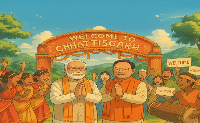 बिलासपुर बोले मोदी मोदी, सीएम साय ने Ghibli के जरिए किया पीएम मोदी का छत्तीसगढ़ में आत्मीय स्वागत