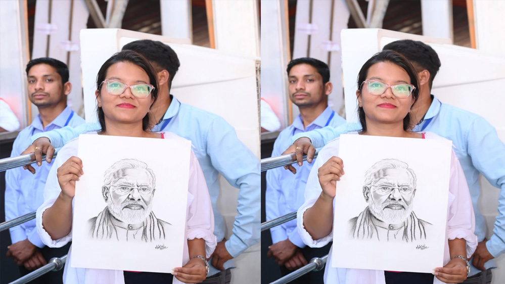 रायपुर : प्रधानमंत्री की संवेदना से खिला एक पल — एक बेटी की कला को मिला आदर और अपनापन रायपुर : प्रधानमंत्री की संवेदना से खिला एक पल — एक बेटी की कला को मिला आदर और अपनापन