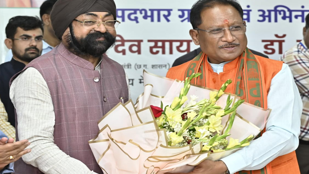 मुख्यमंत्री विष्णु देव साय क्रेडा के नवनियुक्त अध्यक्ष भूपेंद्र सवन्नी के पदभार ग्रहण समारोह में हुए शामिल मुख्यमंत्री विष्णु देव साय क्रेडा के नवनियुक्त अध्यक्ष भूपेंद्र सवन्नी के पदभार ग्रहण समारोह में हुए शामिल