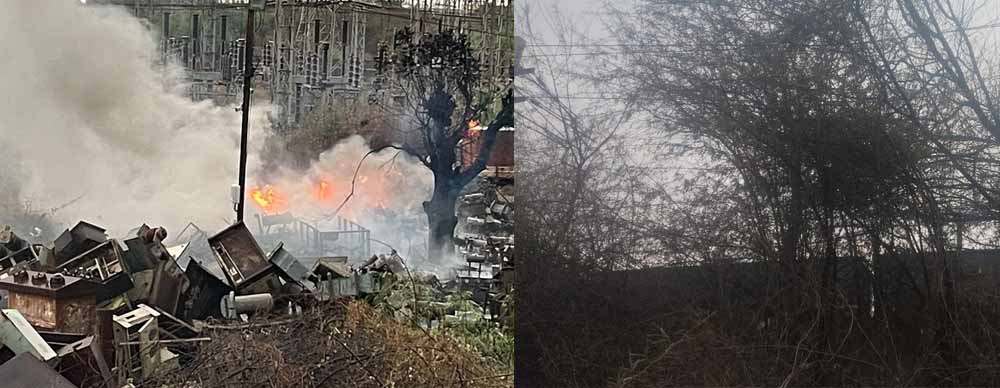 भिलाई में आंधी से बिजली कंपनी के कबाड़ में लगी आग, रेलवे क्रॉसिंग के पास पेड़ गिरने से रेल यातायात प्रभावित