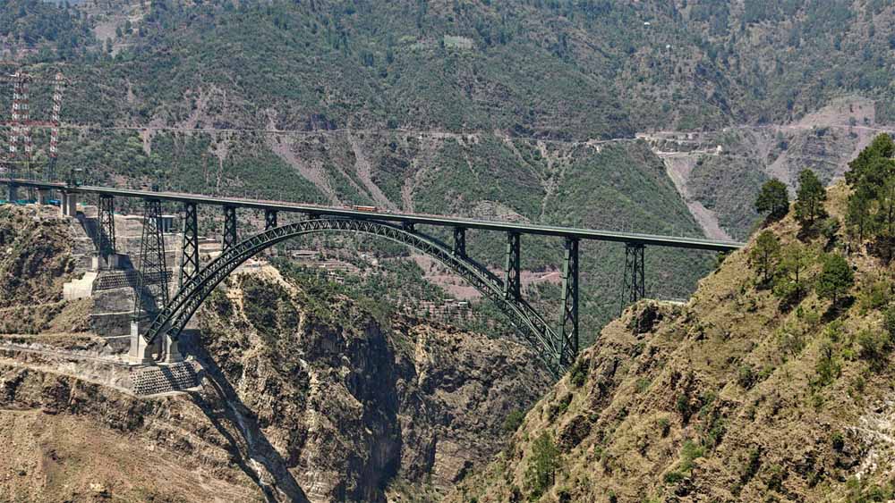 भिलाई के स्टील से बना दुनिया का सबसे ऊंचा चिनाब रेलवे पुल