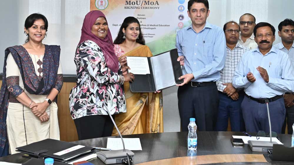 छत्तीसगढ़ में स्वास्थ्य सेवाओं को सुदृढ़ बनाने यूनिसेफ,डबल्यूएचओ,एम्स सहित 05 संस्थाओं के साथ ऐतिहासिक एमओयू