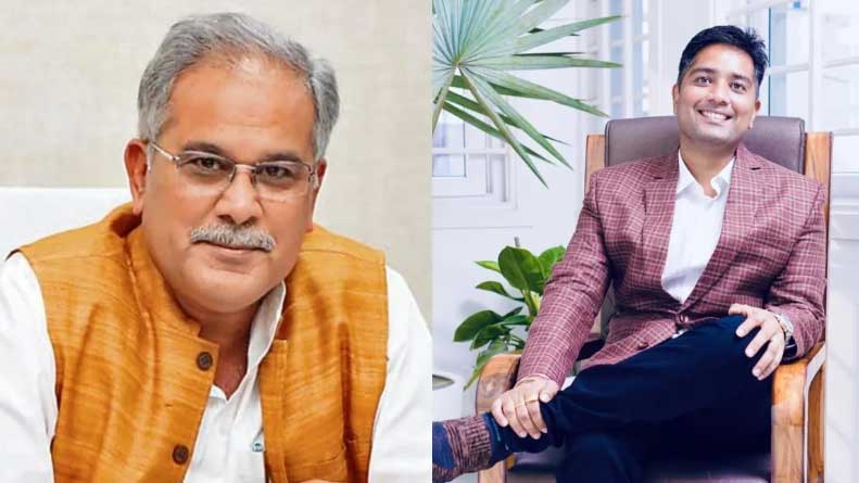 पूर्व सीएम भूपेश बघेल के घर ईडी का छापा, बेटे चैतन्य हिरासत में