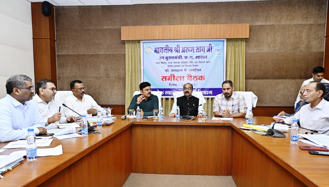90 प्रतिशत पूर्णता वाली योजनाओं के काम तत्परता से पूर्ण कर जल्द जलापूर्ति शुरू करें –उप मुख्यमंत्री अरुण साव…