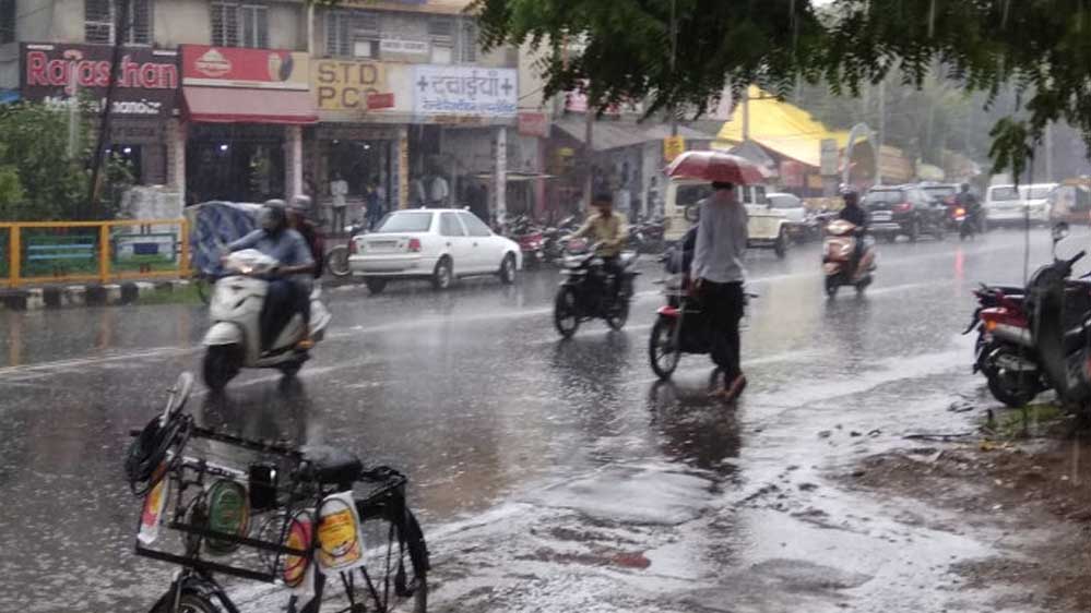 जिले में अब तक 346.3 मिलीमीटर औसत वर्षा