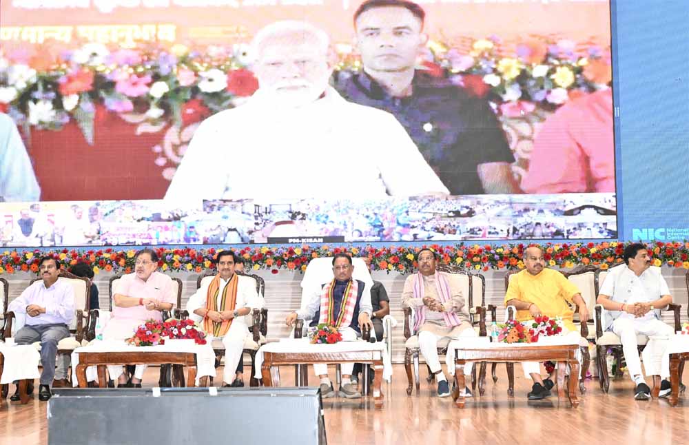 प्रधानमंत्री किसान सम्मान निधि की 20वीं किश्त जारी, समृद्ध और खुशहाल किसान – विकसित छत्तीसगढ़ का मजबूत आधार : मुख्यमंत्री साय