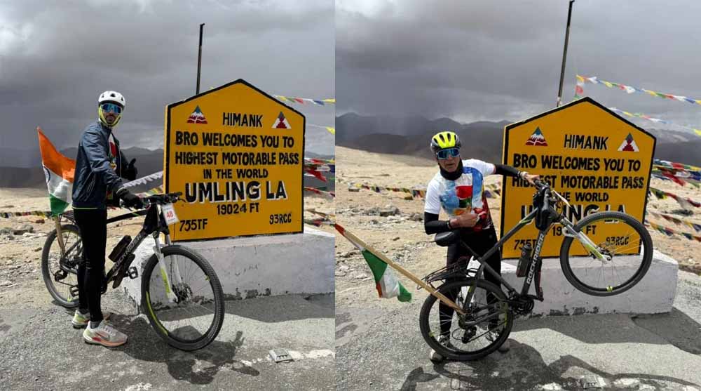 रायपुर के दो साइकिलिस्ट पहुंचे दुनिया की सबसे ऊंची Umling La, तय किया 19024 फीट का रोमांचक सफर