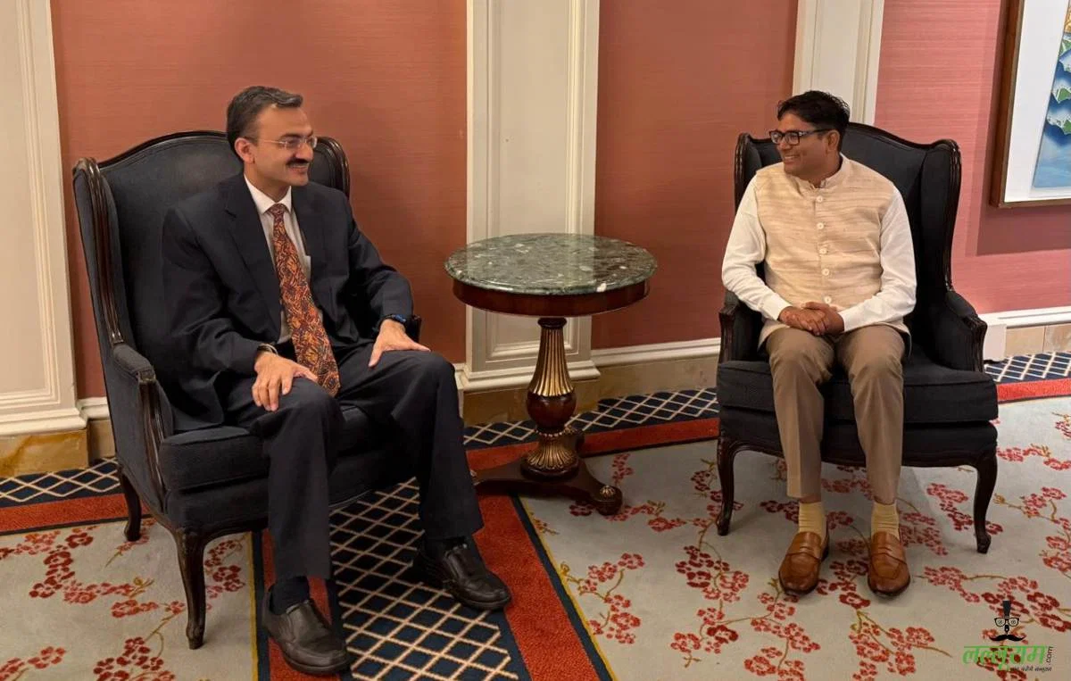 मंत्री ओपी चौधरी ने अमेरिका की राजधानी वाशिंगटन डी.सी. में मिनिस्टर आशुतोष जिंदल से की मुलाकात….