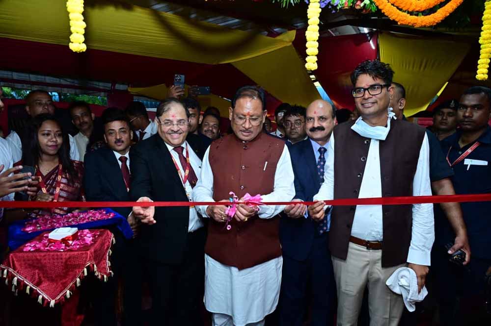 मुख्यमंत्री  साय ने इंद्रावती भवन नया रायपुर में पंजाब नेशनल बैंक की नई शाखा का किया शुभारंभ