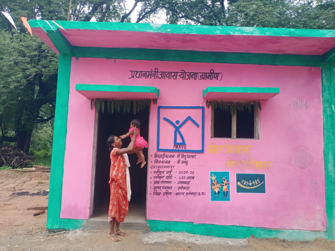 गरीब परिवारों का पक्का घर का सपना हो रहा साकार….
