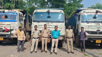 रेत, गिट्टी एवं मुरम के अवैध परिवहन पर खनिज विभाग की बड़ी कार्रवाई- 13 हाईवा जब्त….