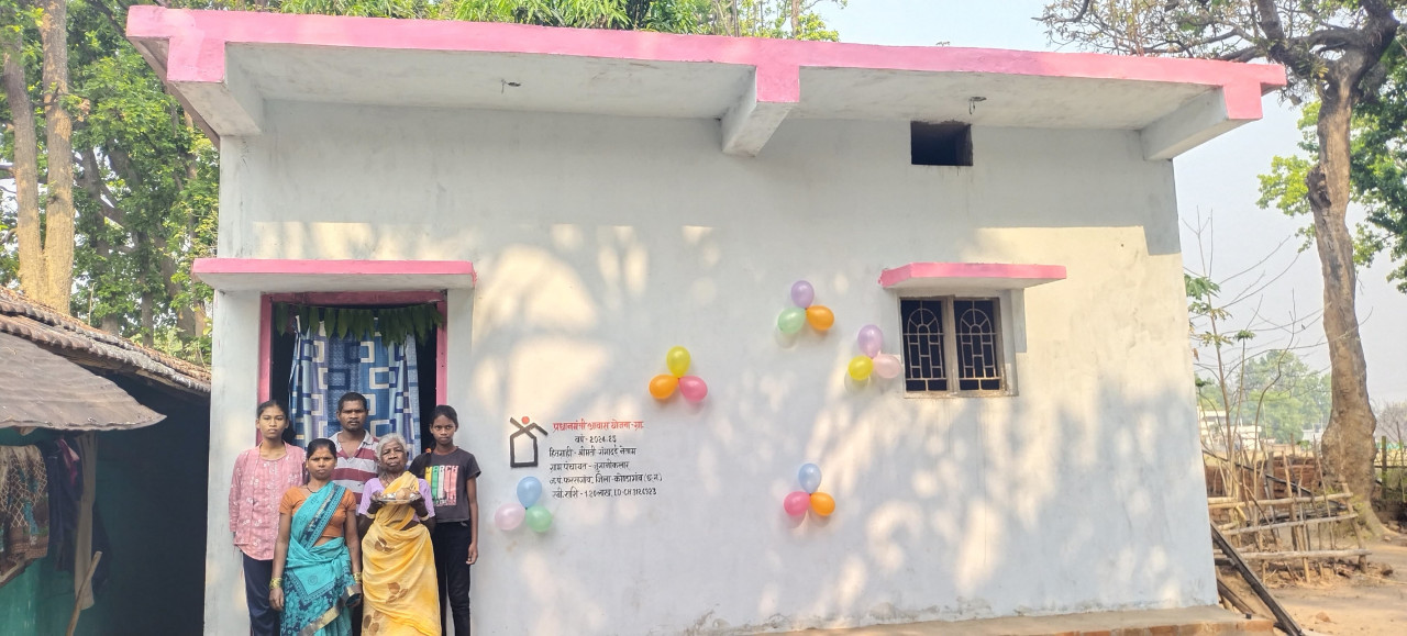 पक्के मकान का सपना हुआ साकार : प्रधानमंत्री आवास योजना ने दी गंगाबाई को नई उम्मीद…..