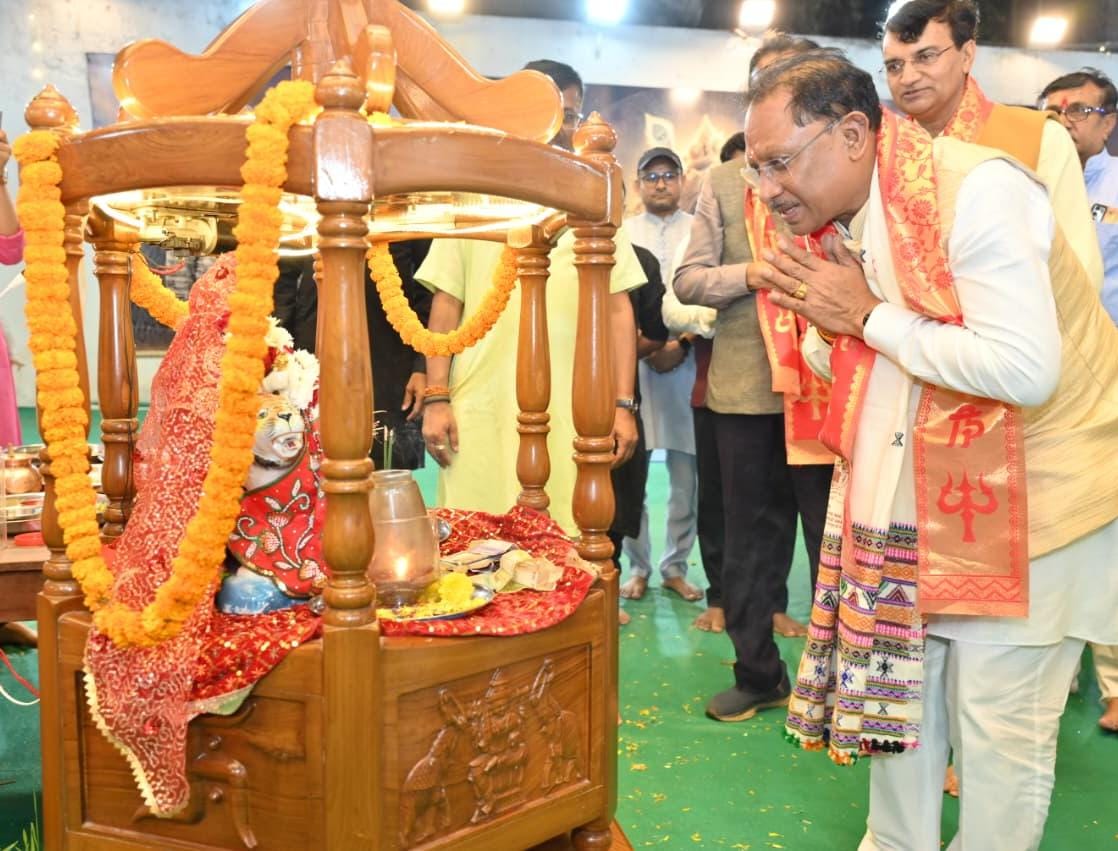 उत्साह, उमंग और सद्भावना बढ़ाने का पर्व है नवरात्रि : मुख्यमंत्री विष्णु देव साय…..