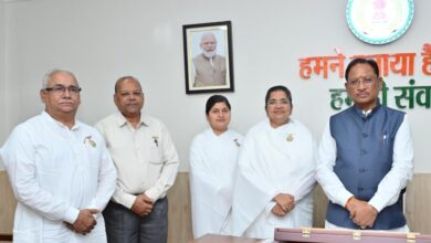 मुख्यमंत्री विष्णु देव साय से प्रजापिता ब्रह्माकुमारी ईश्वरीय विश्वविद्यालय के प्रतिनिधि मण्डल की सौजन्य मुलाकात….