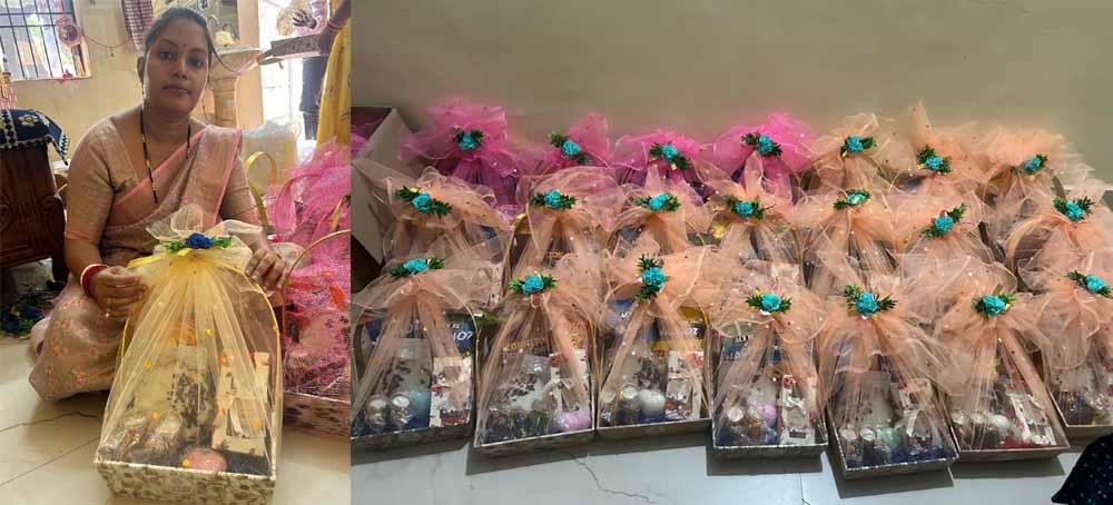 बिहान की दीदियों ने तैयार किए संगिनी ब्रांड के आकर्षक गिफ्ट हैम्पर बिहान की दीदियों ने तैयार किए संगिनी ब्रांड के आकर्षक गिफ्ट हैम्पर