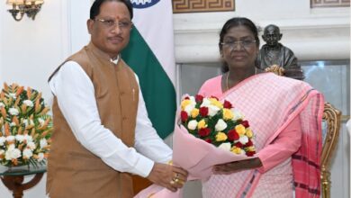 मुख्यमंत्री विष्णुदेव साय ने नई दिल्ली में राष्ट्रपति द्रौपदी मुर्मू से की सौजन्य भेंट….
