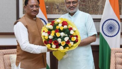 मुख्यमंत्री विष्णु देव साय ने उपराष्ट्रपति सी. पी. राधाकृष्णन से की सौजन्य भेंट….