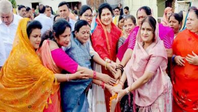 राज्यमंत्री श्रीमती गौर ने करोड़ों के विकास कार्यों का किया भूमि-पूजन