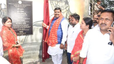 स्कूल शिक्षा मंत्री गजेन्द्र यादव ने किया शीतला माता मंदिर में विकास कार्यों का भूमिपूजन….